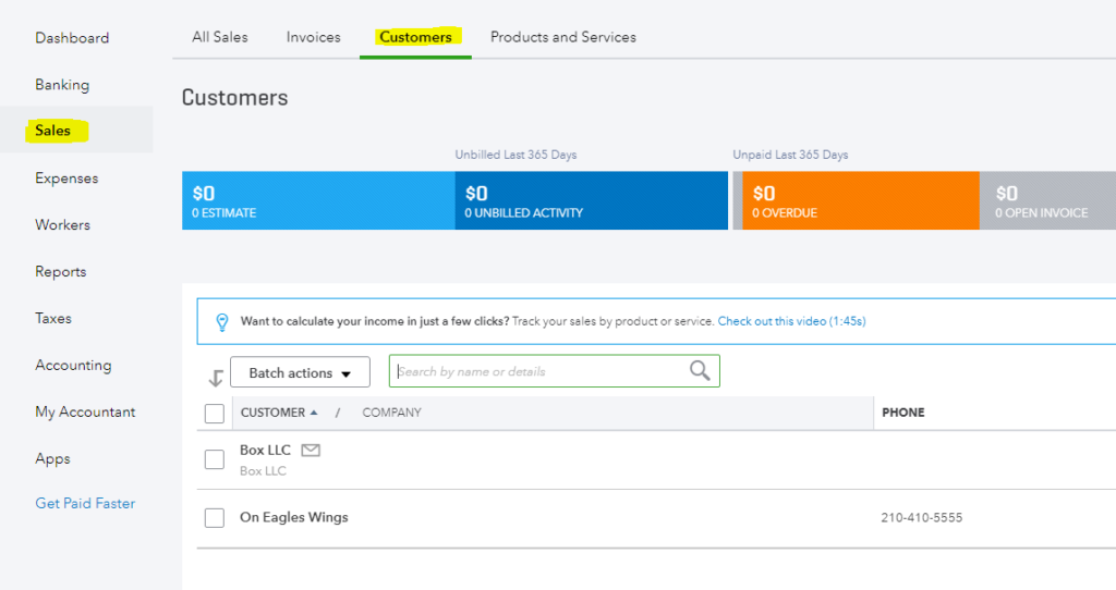 how to add customers in quickbooks online