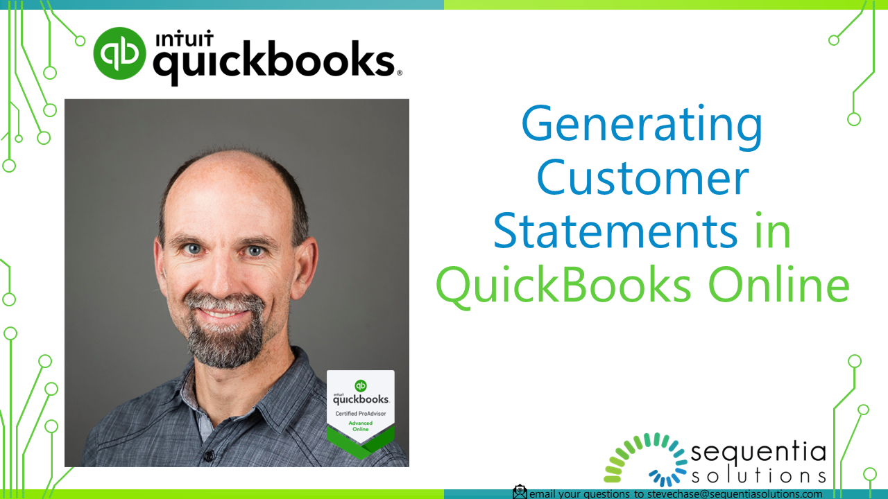 generating customer statements in quickbooks online
