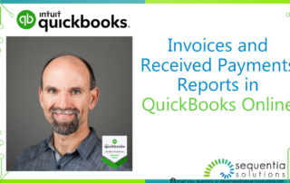 invoices and received payments reports in quickbooks online