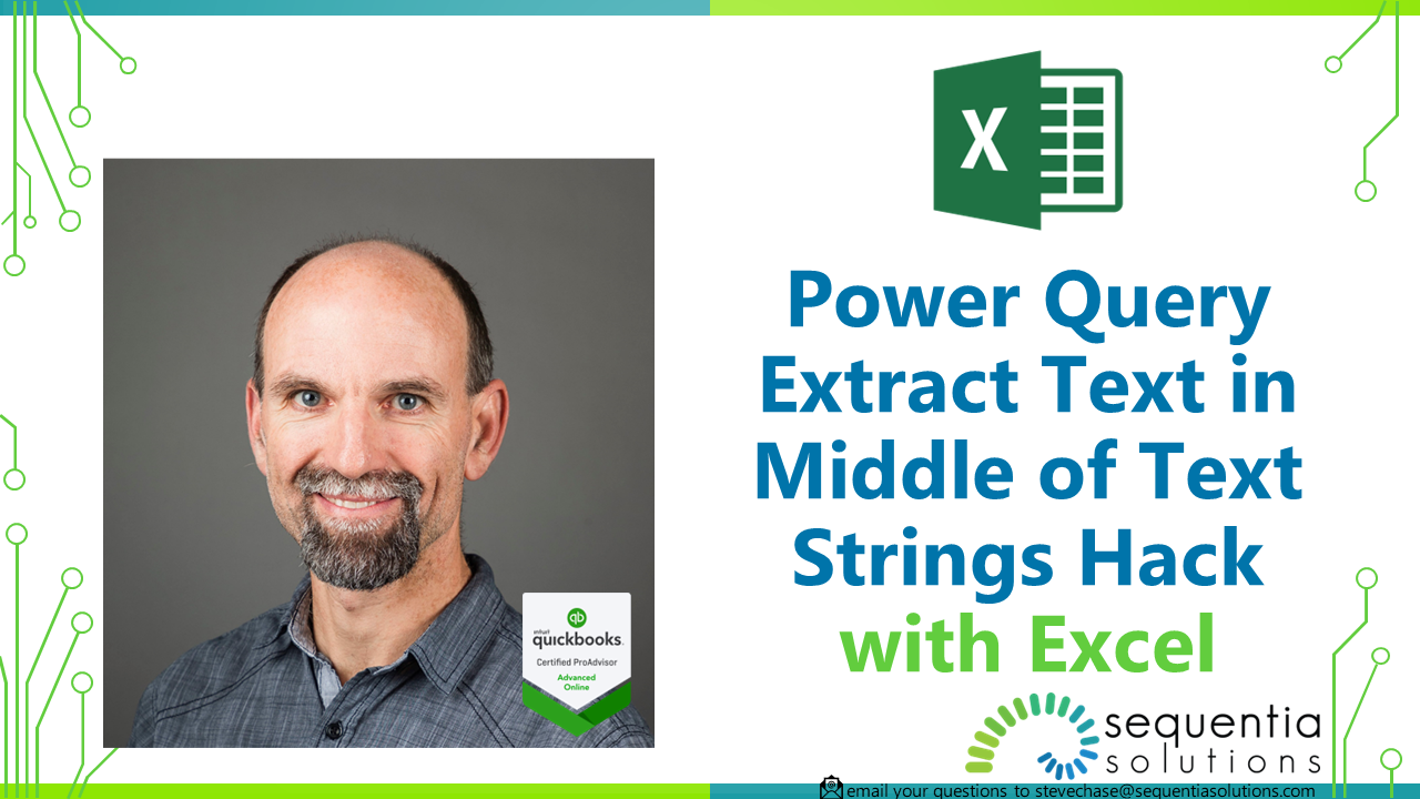 power query extract text in middle of text strings hack excel