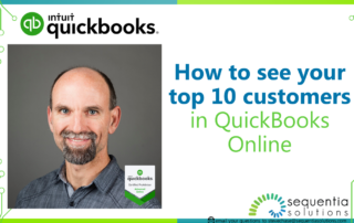 how to see your top 10 customers in quickbooks online