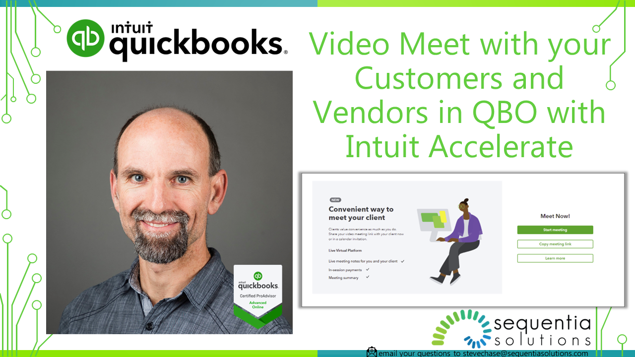Intuit Accelerate Video Meet with your customers and vendors in QuickBooks Online