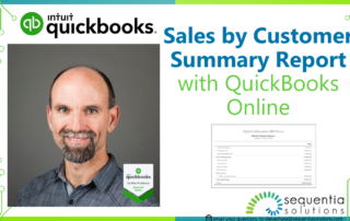 Sales by Customer Summary Report with QuickBooks Online