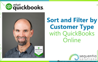 sort and filter by customer type with quickbooks online