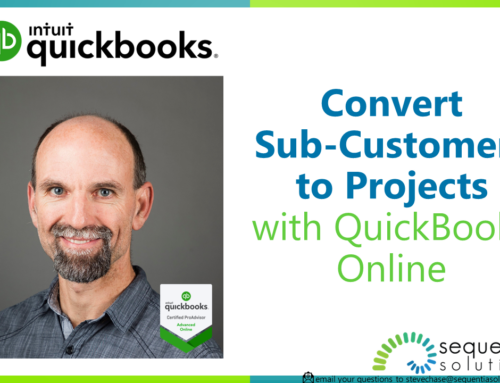 Convert Sub Customers to Projects Using QuickBooks Online