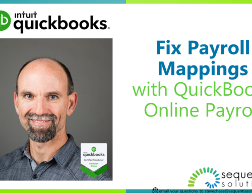 Fix Payroll Mappings with Quickbooks Online