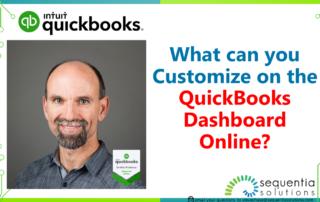 what can you customize on the quickbooks dashboard online