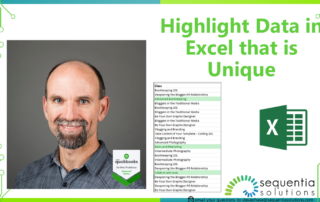 highlight data in excel that is unique