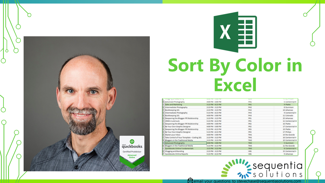 how to sort by color in excel